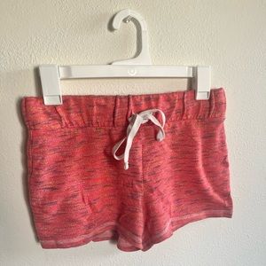 No Boundaries Pink Tie Rainbow Threaded Sleep Pajama Shorts Women’s Small